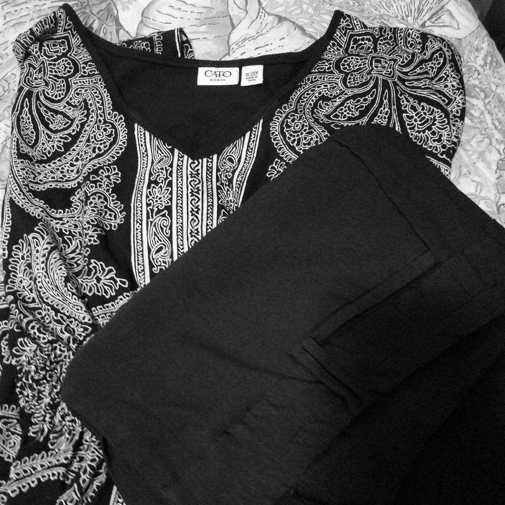 Plus Size Bundle Outfit top and slacks